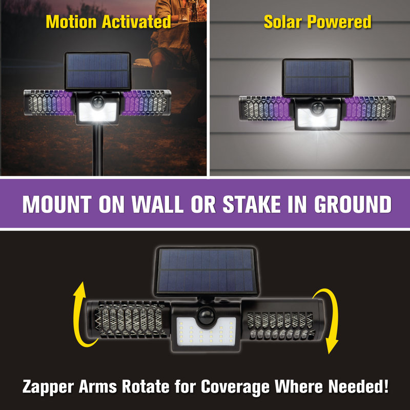 Bell & Howell Bell+Howell Monster Solar 2 in 1 Floodlight Bug Zapper
